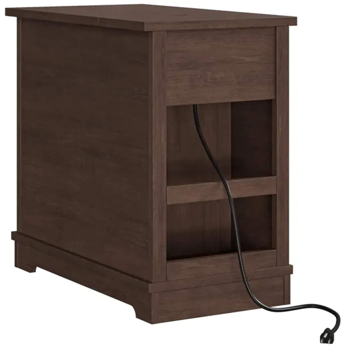 FESTIVO Classic Charging End Table w/ USB Ports & Storage