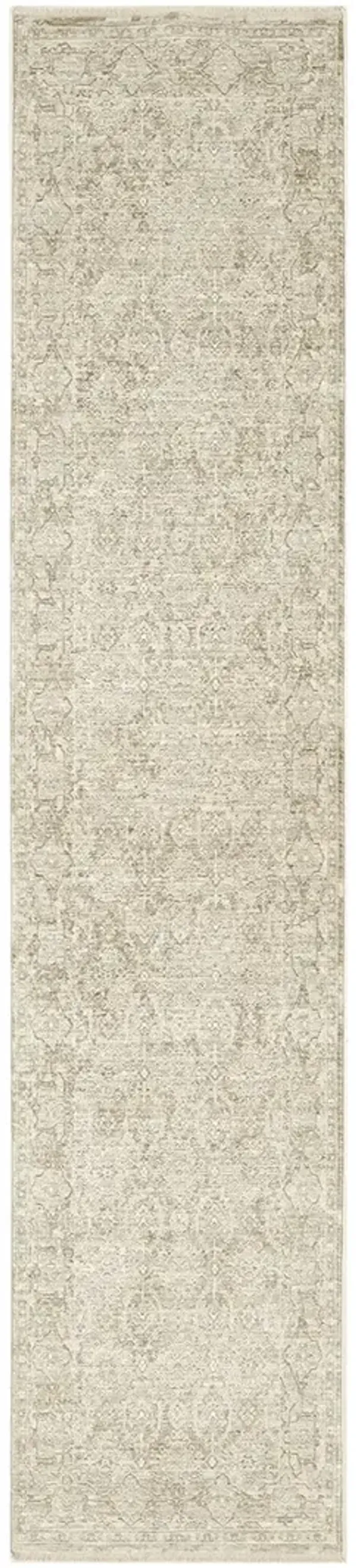 Shadows SHW04 Ivory/Gray 2'2" x 12' Rug