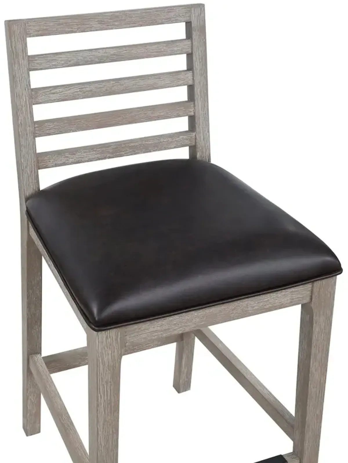 Siri 26" Wood Stool - Driftwood Grey