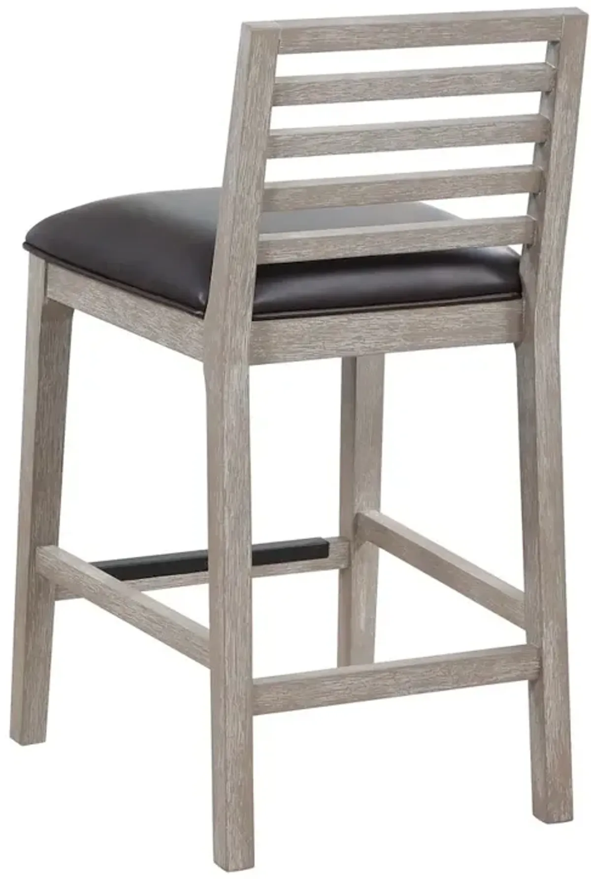 Siri 26" Wood Stool - Driftwood Grey