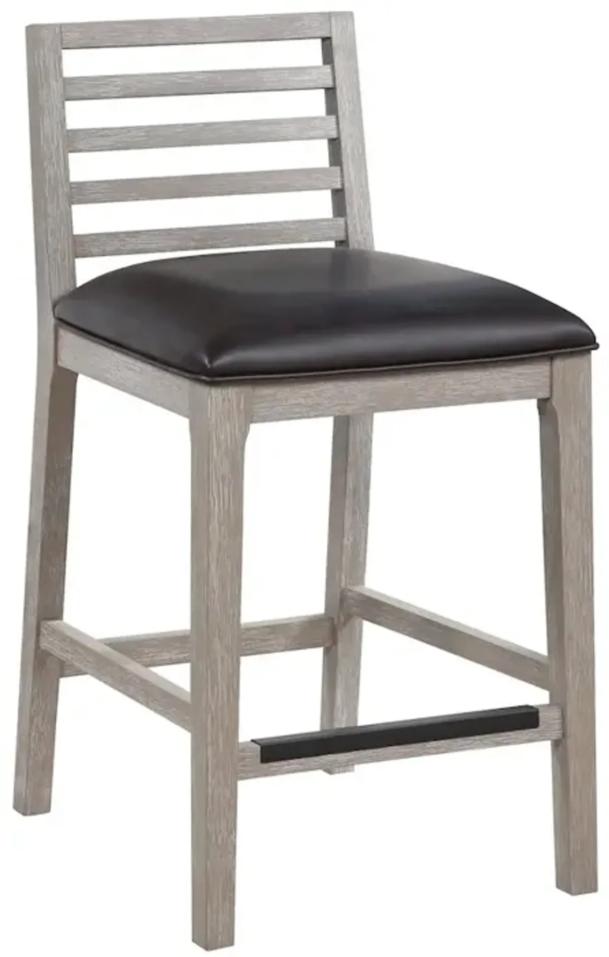 Siri 26" Wood Stool - Driftwood Grey