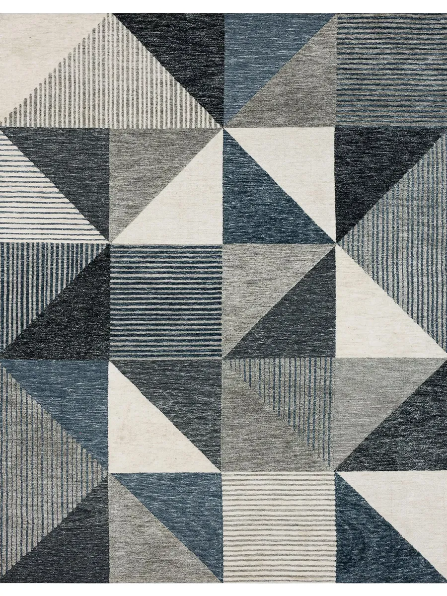 Bowen By Drew & Jonathan Home Oblique Blue 2' 4" X 7' 10" Rug