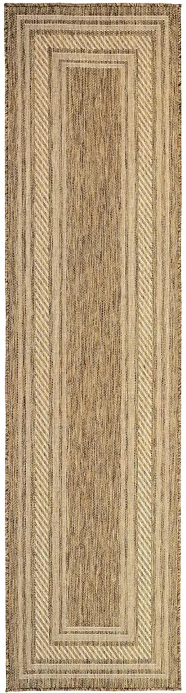 Horizon Indoor/Outdoor HOZ03 Natural 2' x 6' Rug