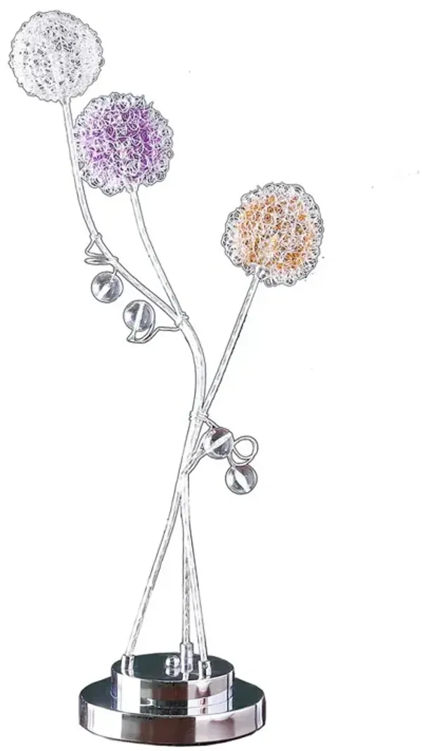 Streamdale 28" In 3 Aluminum LED Zeus Metal Table Lamp