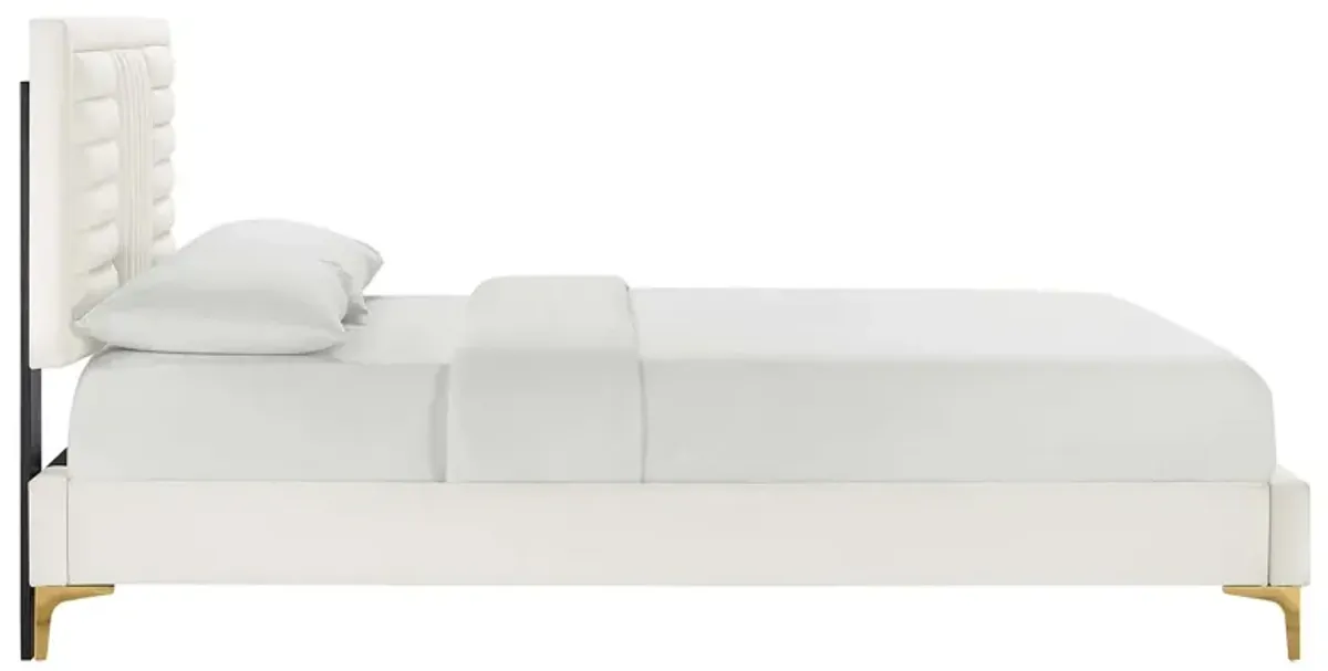 Modway - Sofia Channel Tufted Performance Velvet Queen Platform Bed