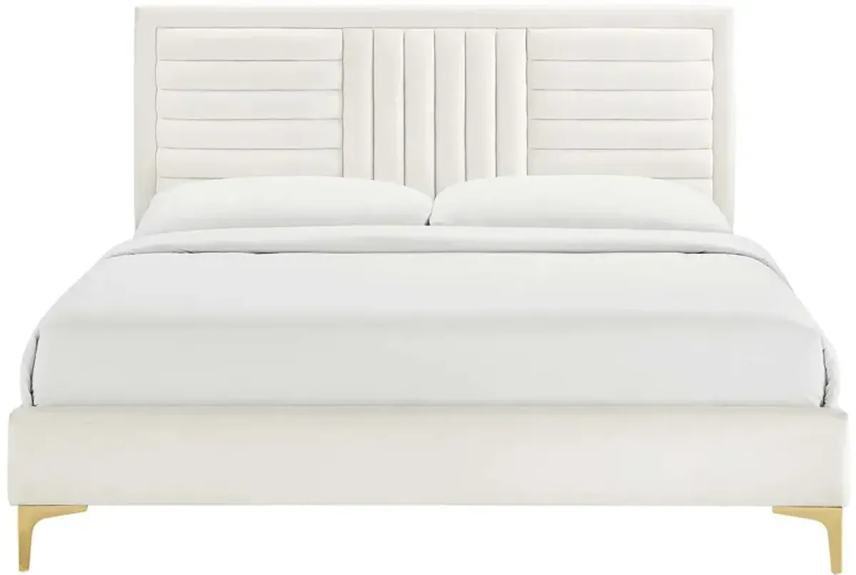 Modway - Sofia Channel Tufted Performance Velvet Queen Platform Bed