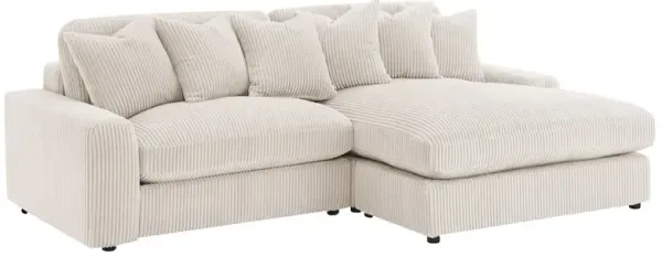 Coaster Co. of America Blaine Upholstered Reversible Chaise Sectional Sofa Sand