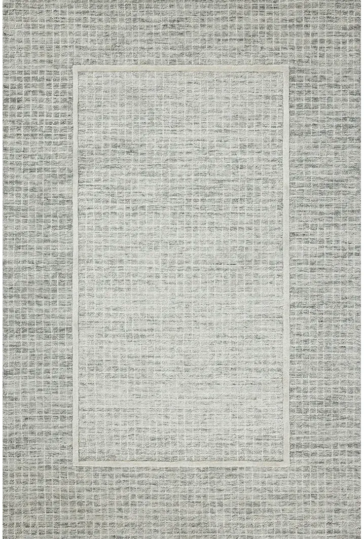 Briggs BRG-01 Mist / Ivory 7''9" x 9''9" Rug by Chris Loves Julia