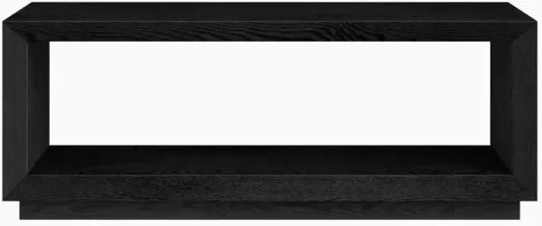 Hudson&Canal Tannen 48 Wide Rectangular Coffee Table in Black Grain