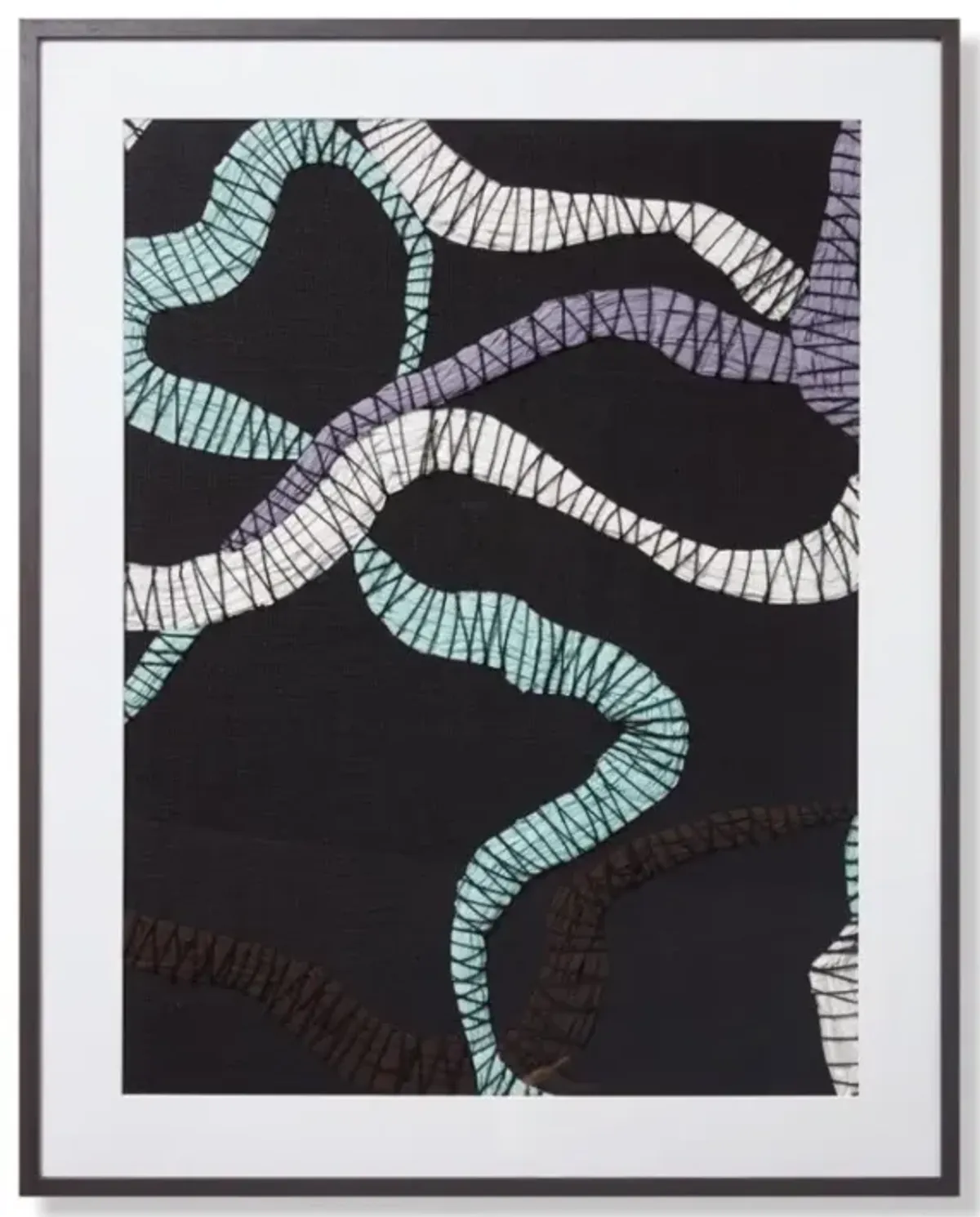 Blogger Black Blue Wall Art