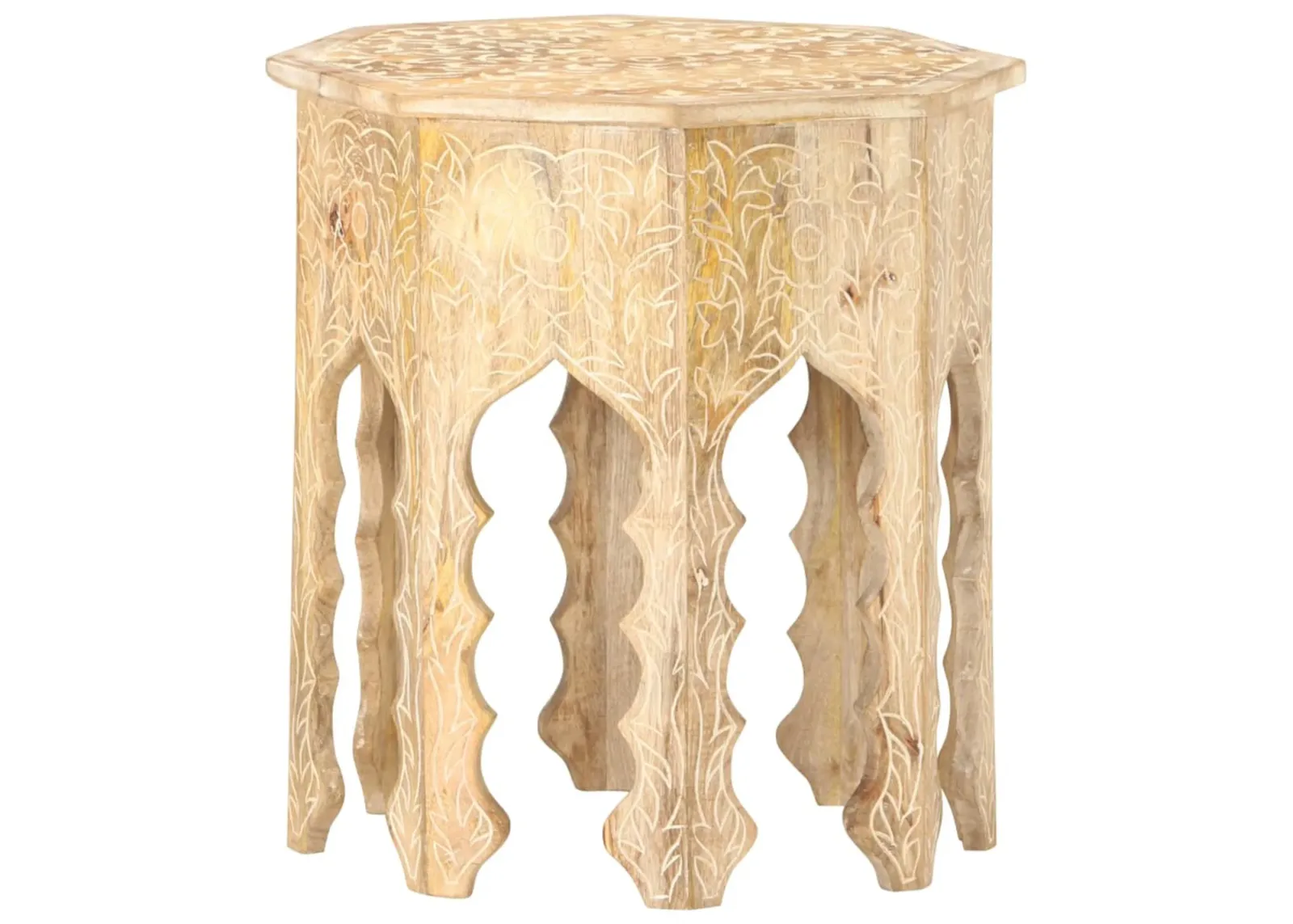 vidaXL Side Table ?18.9" Solid Mango Wood