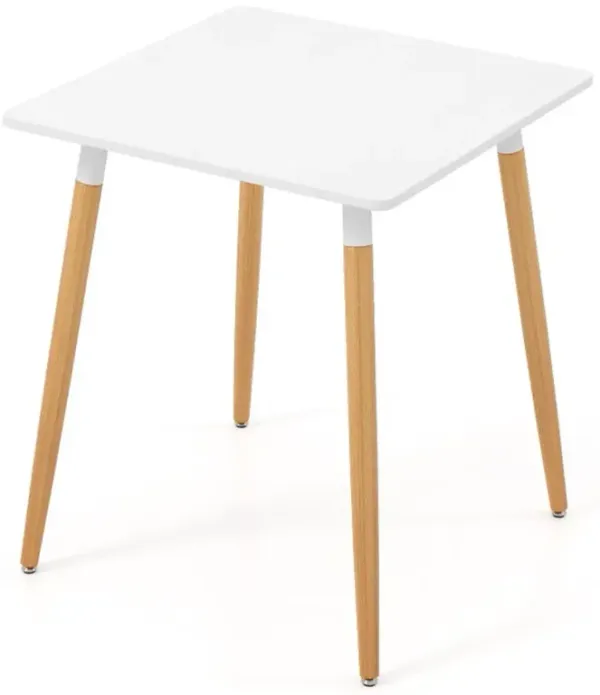 Hivvago Square Dining Table with Adjustable Foot Pads for Dining Room Kitchen