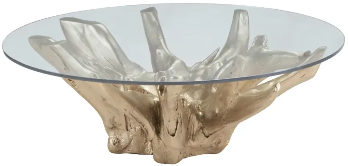 Yava Coffee Table in Gold