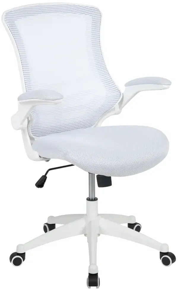 Kelista Desk Chair with Wheels | Swivel Chair with Mid-Back Mesh