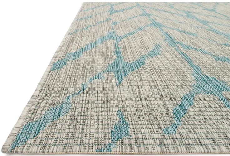 Isle IE02 Mist/Aqua 2'2" x 3'9" Rug