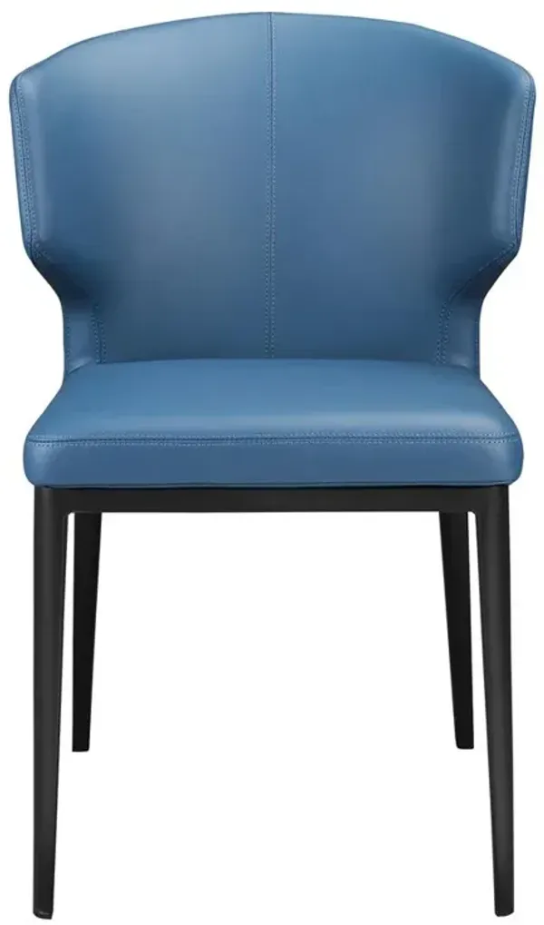 Moe's Home Collection DELANEY SIDE CHAIR STEEL BLUE-M2
