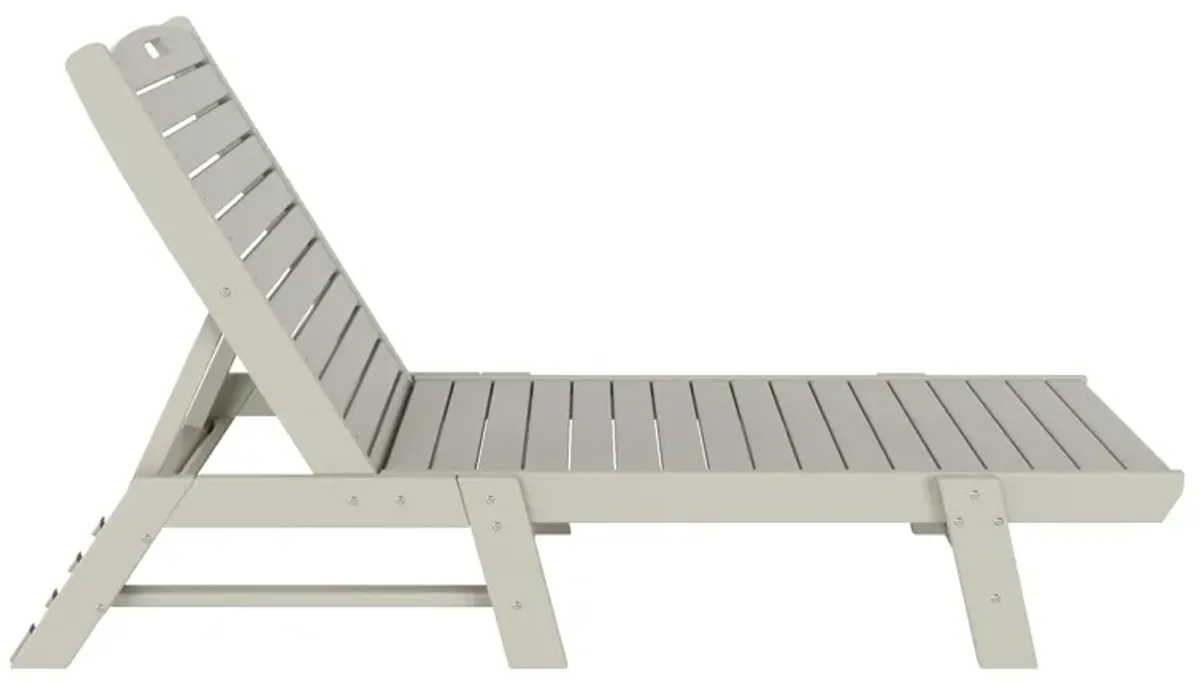 Reclining Outdoor Patio Adjustable Chaise Lounge Chair