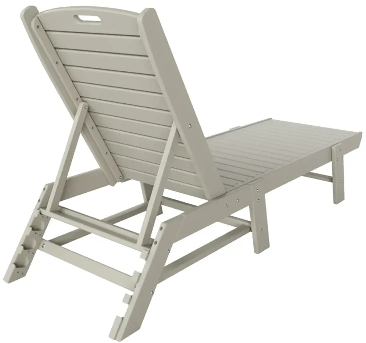 Reclining Outdoor Patio Adjustable Chaise Lounge Chair