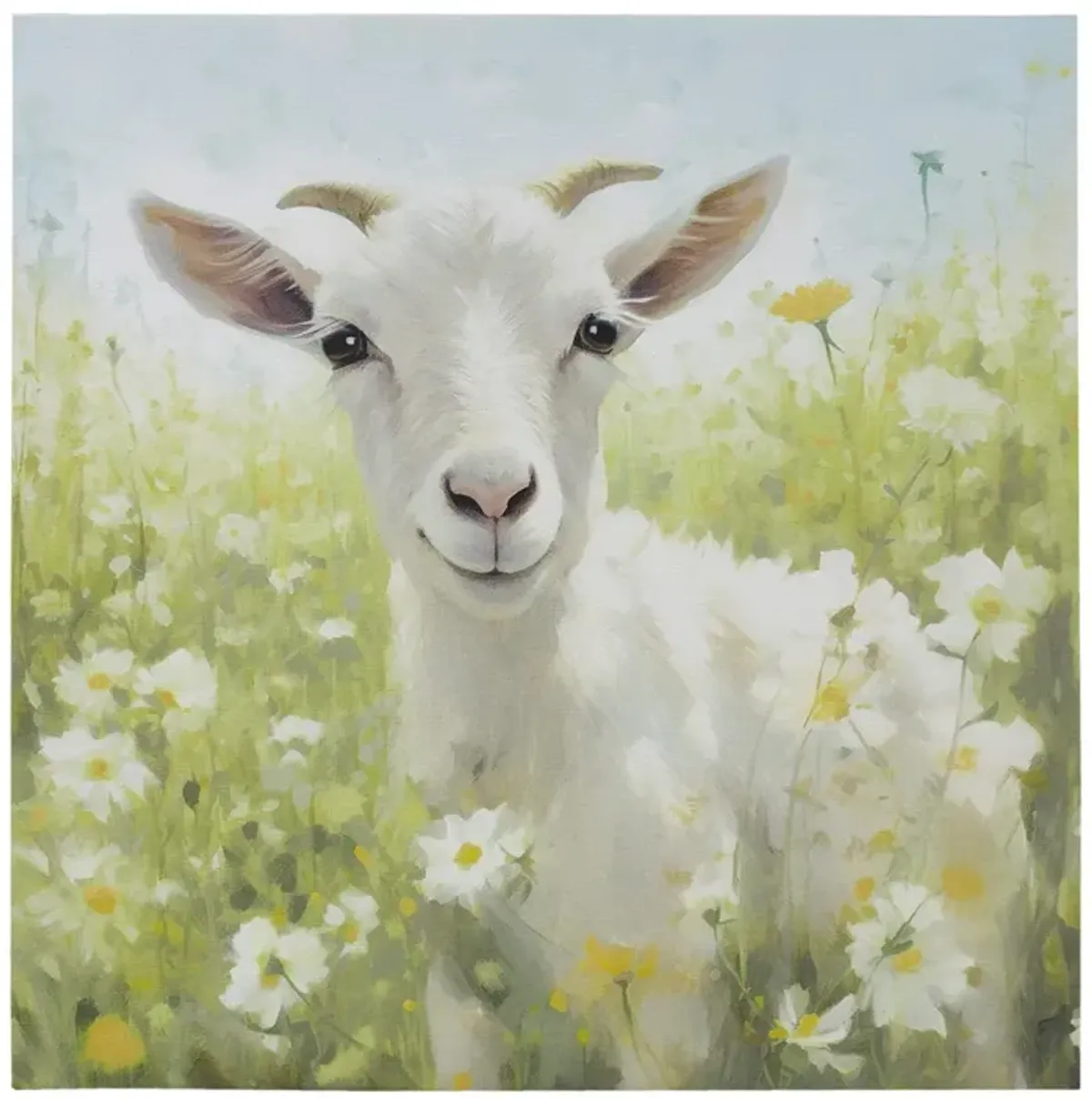 Gracie Mills Kemp Adorable Animals Canvas Wall Art