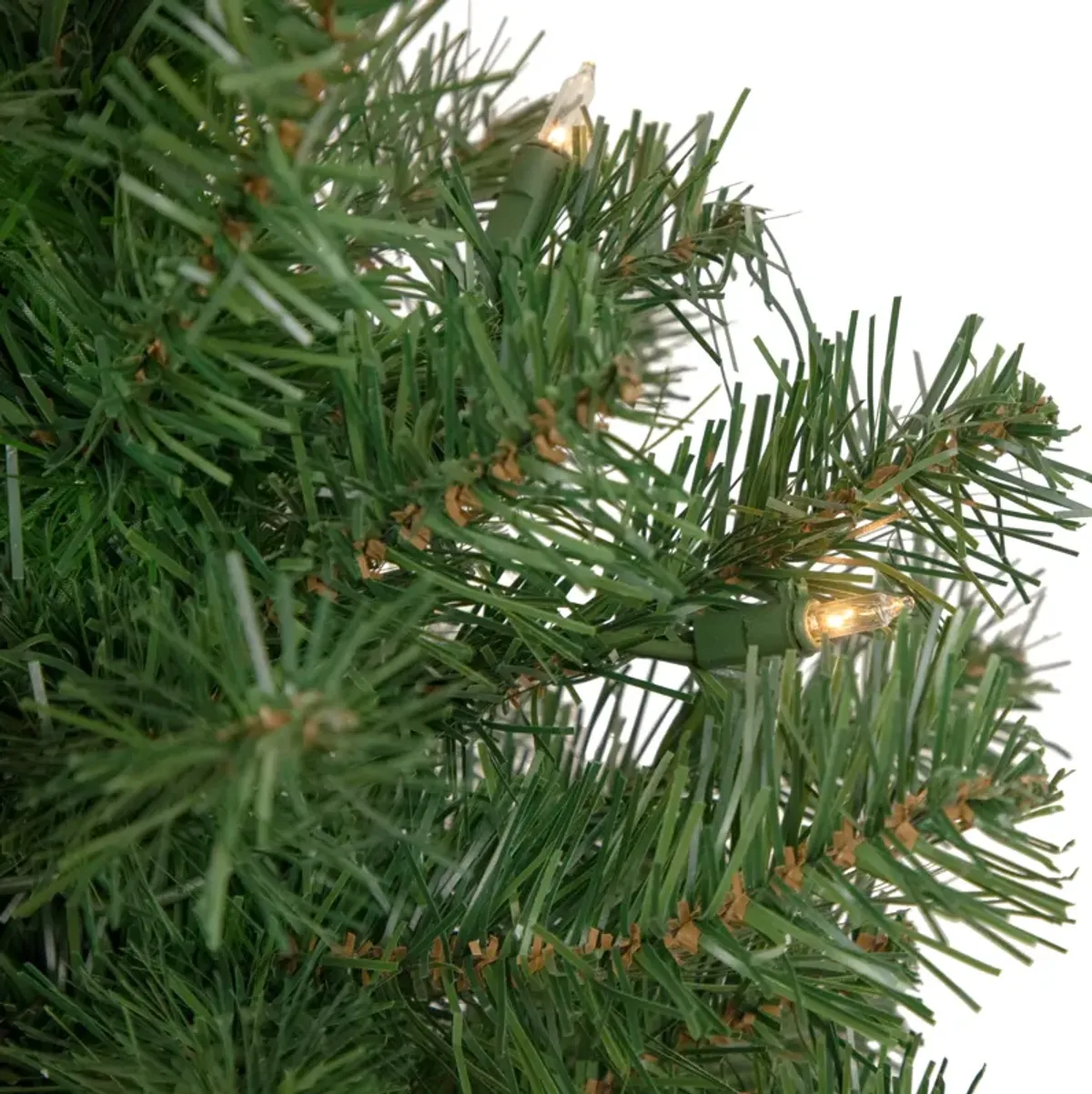 3' Pre-Lit Oakridge Noble Fir Artificial Christmas Tree  Clear Lights