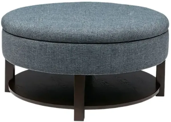 Gracie Mills Alexandra Luxe Circular Storage Ottoman