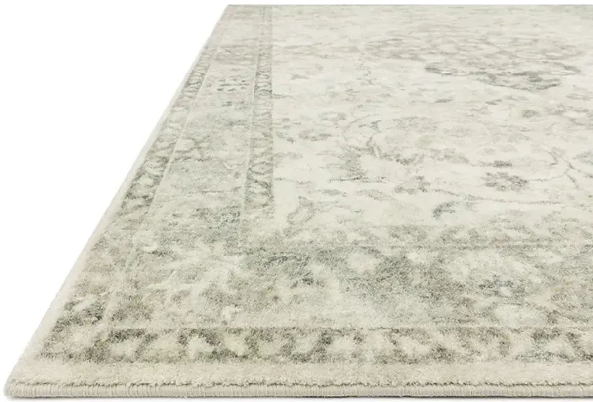 Rosette ROS02 Ivory/Silver 3'3" x 5'3" Rug