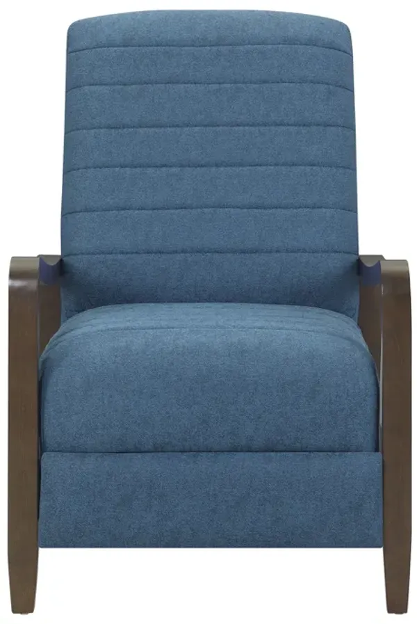 Hivvago Modern Push Back Adjustable Recliner Chair with High Back and Wooden Legs