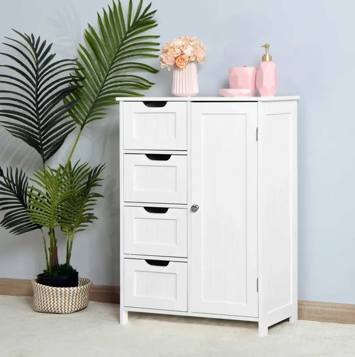 Streamdale Bathroom Storage Cabinet with Adjustable Shelf and Drawer