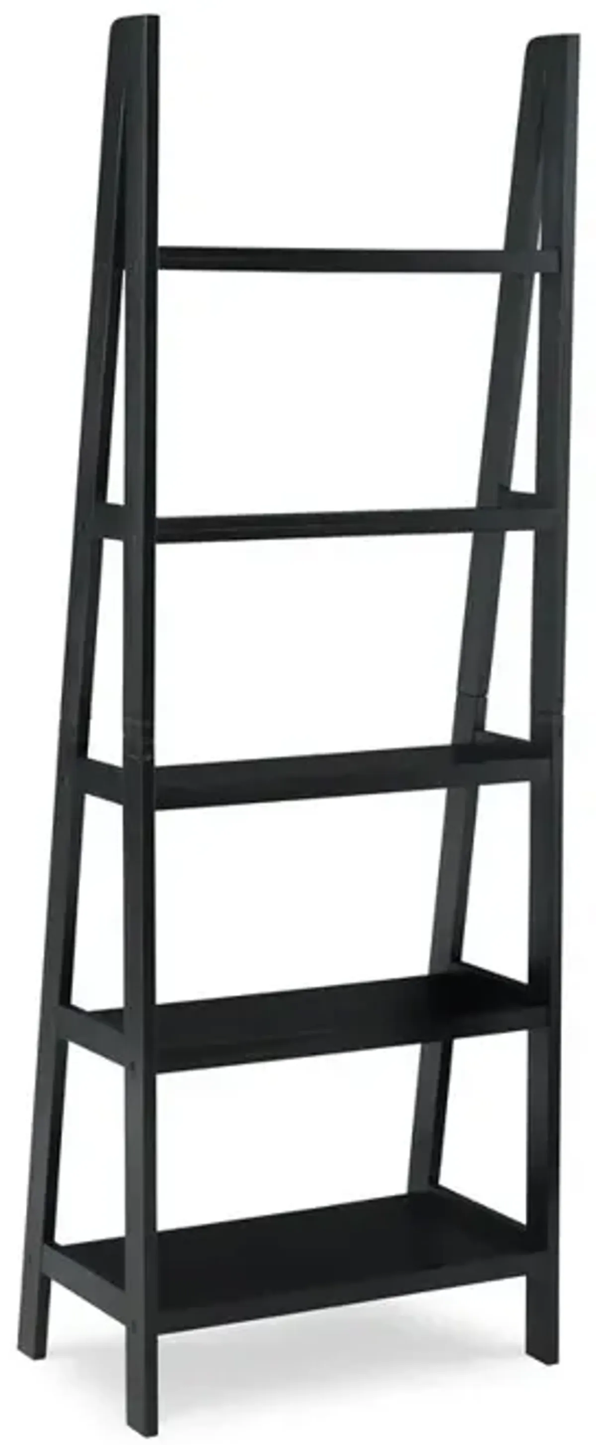 Linon Acadia Ladder Bookshelf, Black