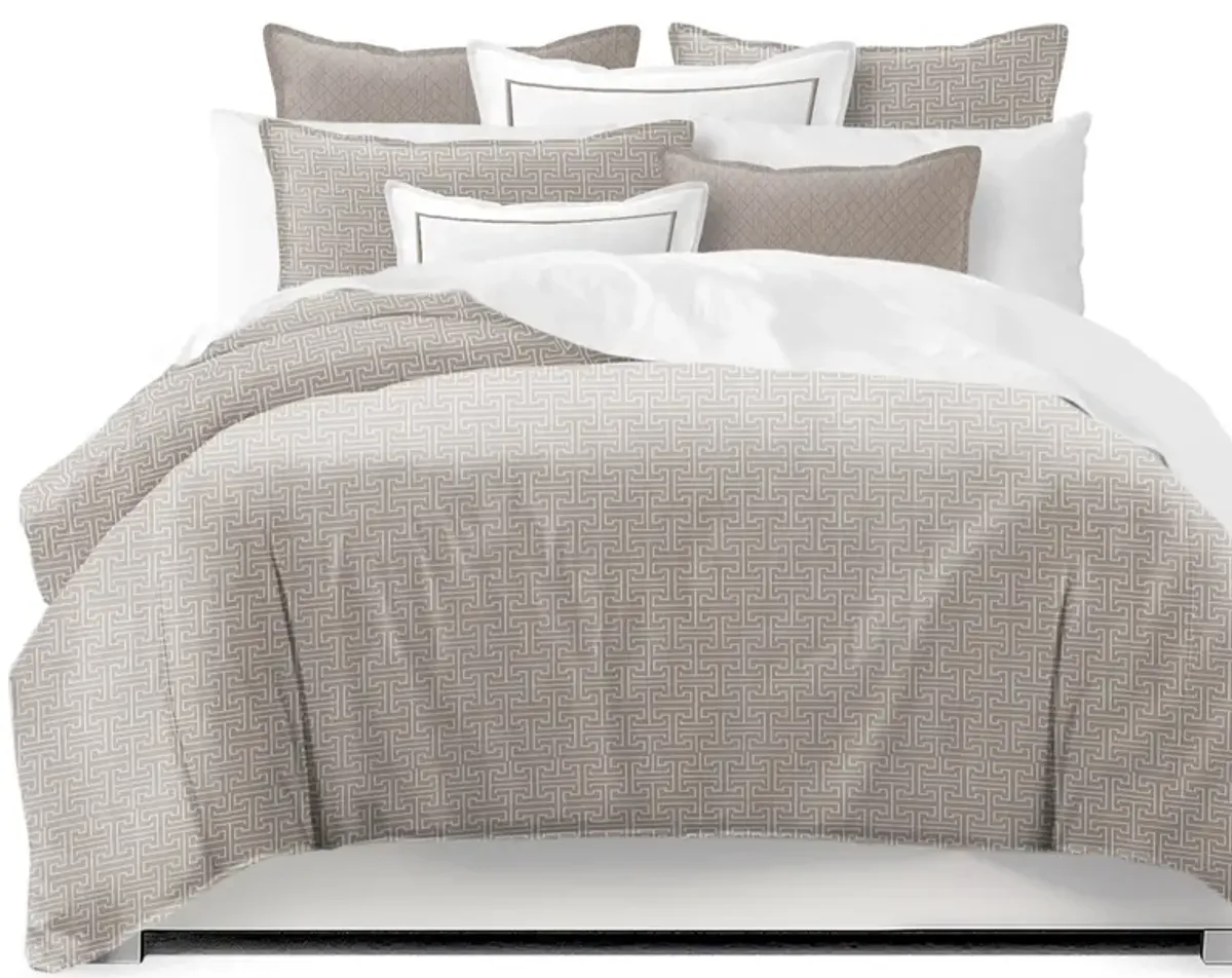 6ix Tailors Fine Linens Bishop Tan Coverlet Set