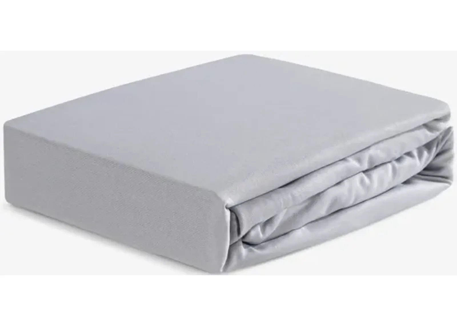 Hyper-Linen Crib Sheet - Light Grey