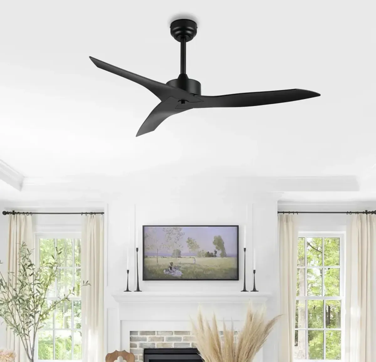 Aldrin Modern Minimalist Iron/Plastic Razor Ceiling Fan