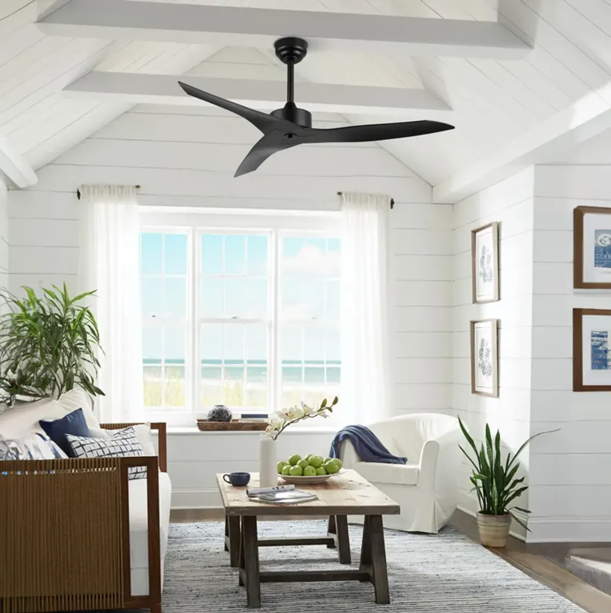 Aldrin Modern Minimalist Iron/Plastic Razor Ceiling Fan