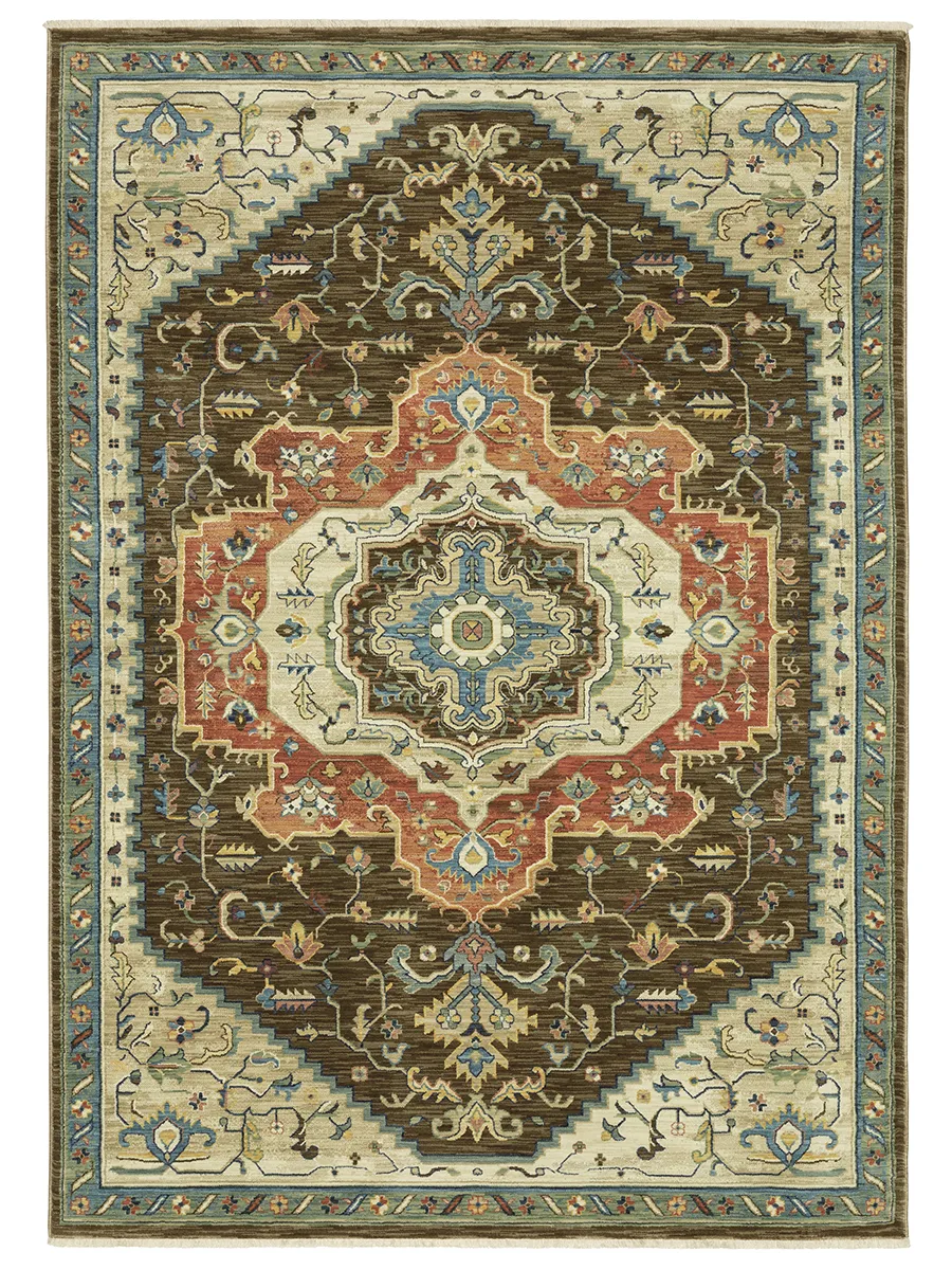 Francesca 2' x 3' Brown Rug