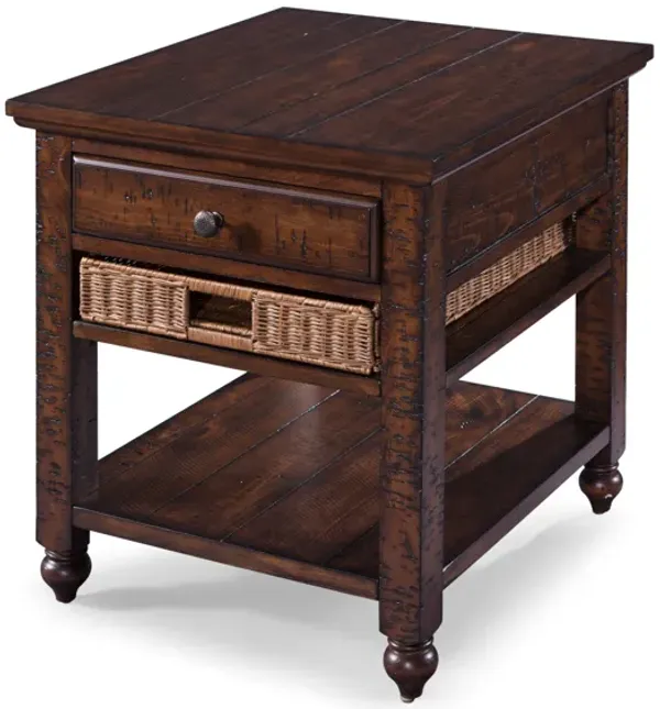 Cottage Lane Wood End Table