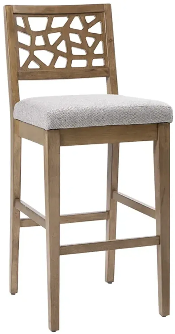 Gracie Mills Jayne Contemporary Oak Veneer Barstool