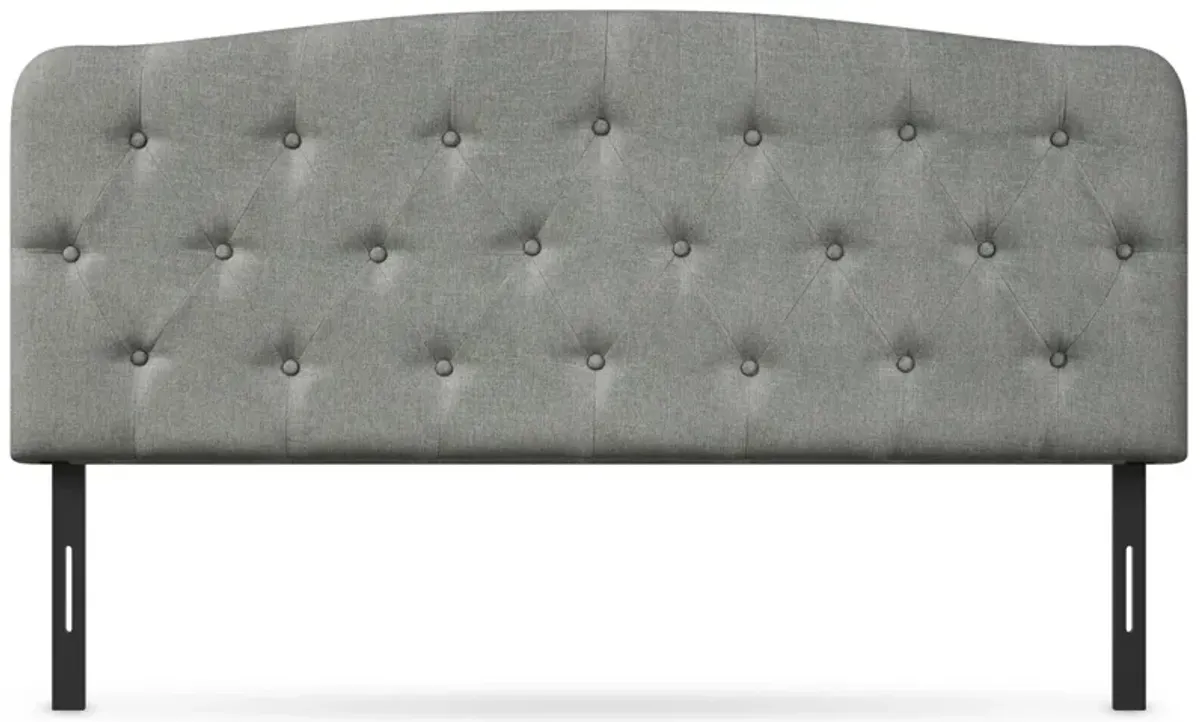 Faux Linen Headboard with Adjustable Heights