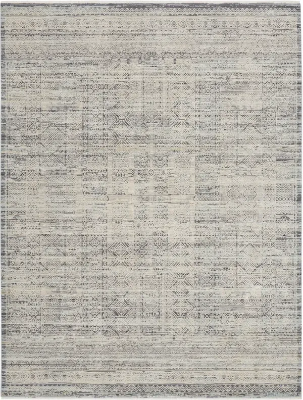 Lynx LNX06 Ivory/Blue 7’10” x Round Rug