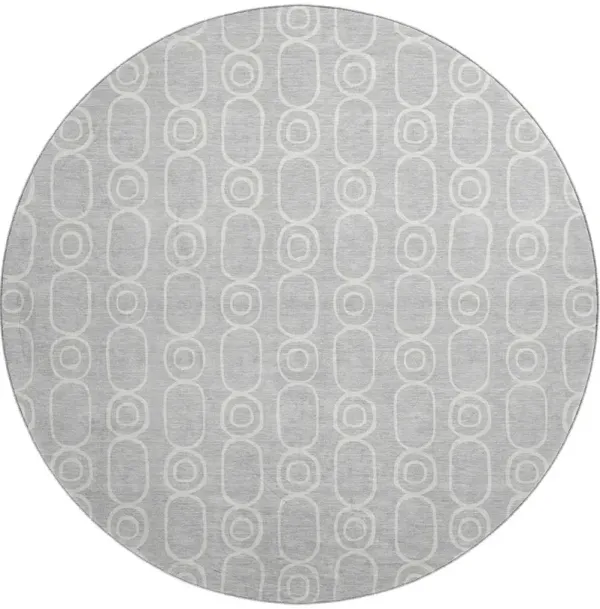 The Reserve TR6 Silver 8' Round Rug
