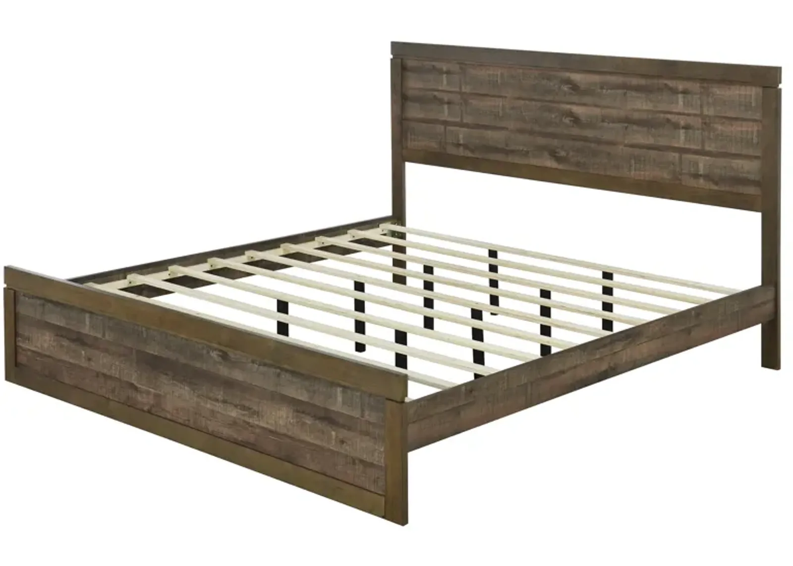 Merax Farmhouse Style Platform Bed with Headboard