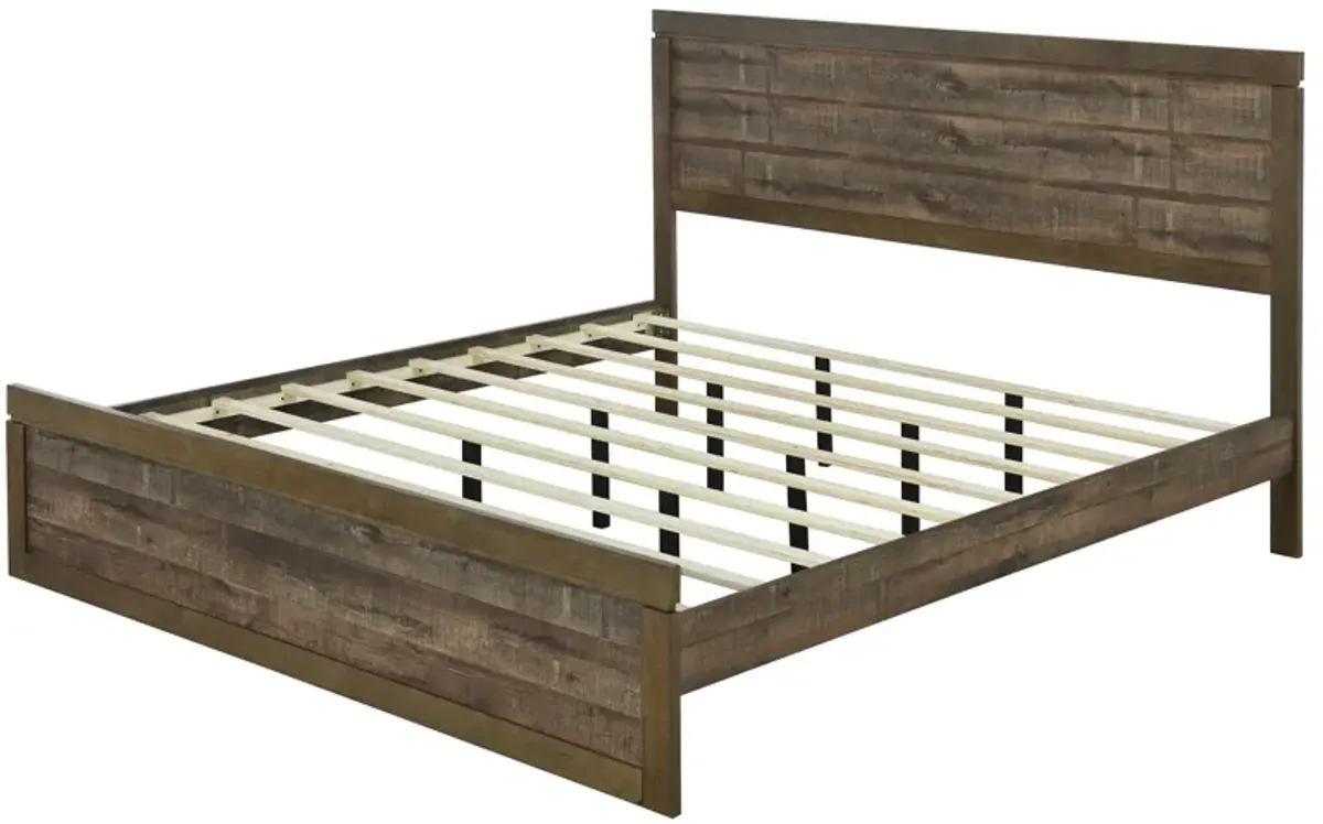 Merax Farmhouse Style Platform Bed with Headboard