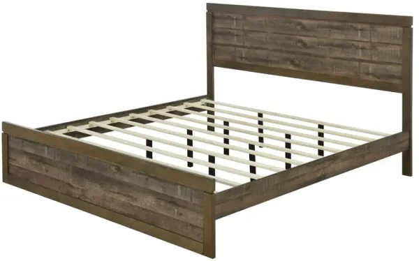 Merax Farmhouse Style Platform Bed with Headboard
