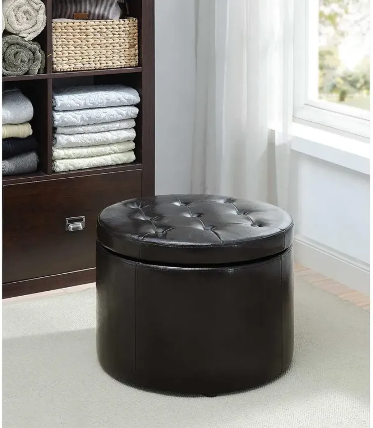 Convience Concept, Inc. Designs4Comfort Round Shoe Ottoman