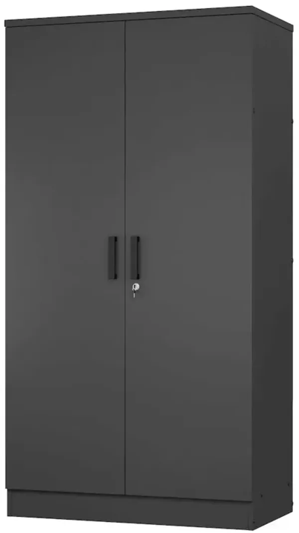 2 Doors Wardrobe with Shelves
