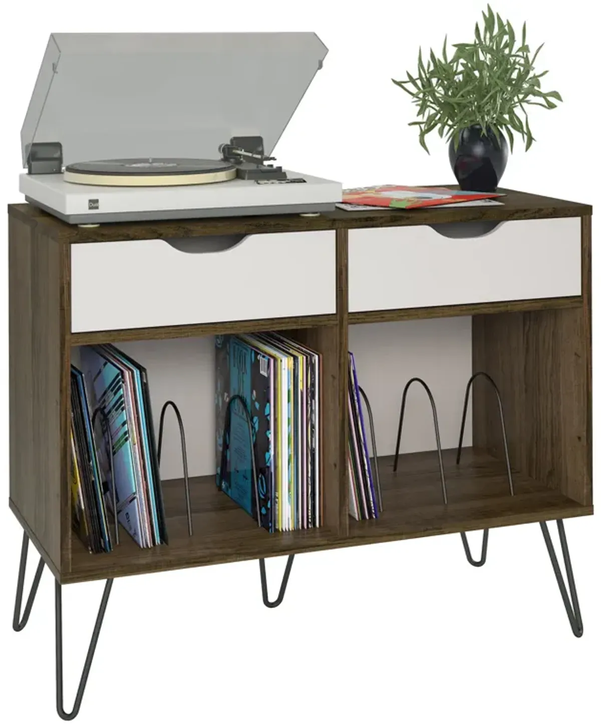 Concord Turntable Stand with Drawers