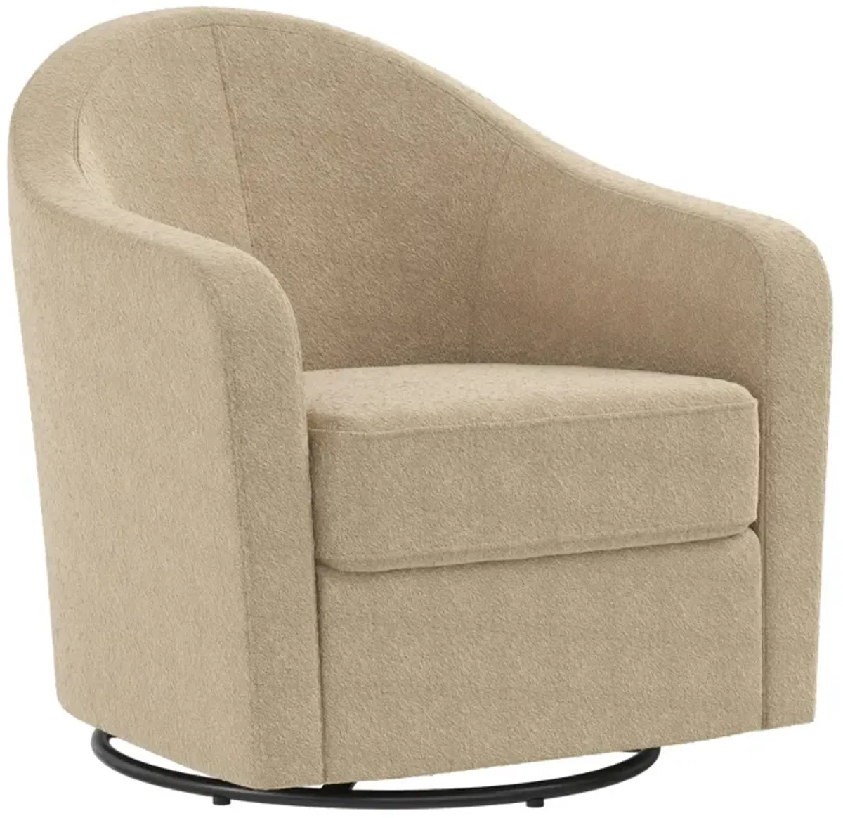 DHP Gentle Swivel Curved Accent Chair