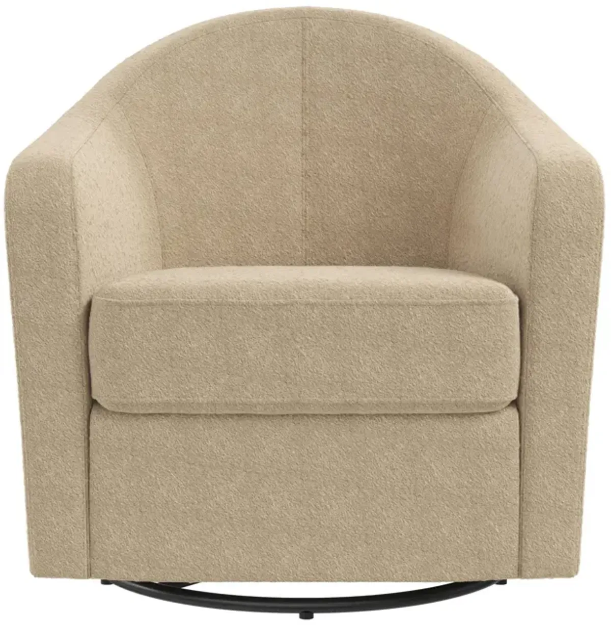 DHP Gentle Swivel Curved Accent Chair