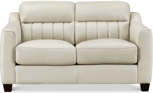 Uptown Top Grain Leather Loveseat