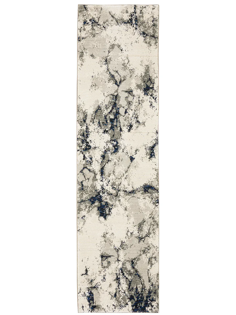 Evolution 2'6" x 12' Ivory Rug