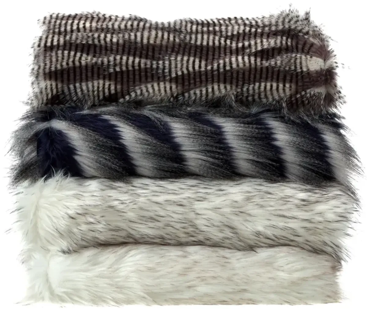 Cozy Tyme Bonheur Faux Feather Fur Throw 50"x60"